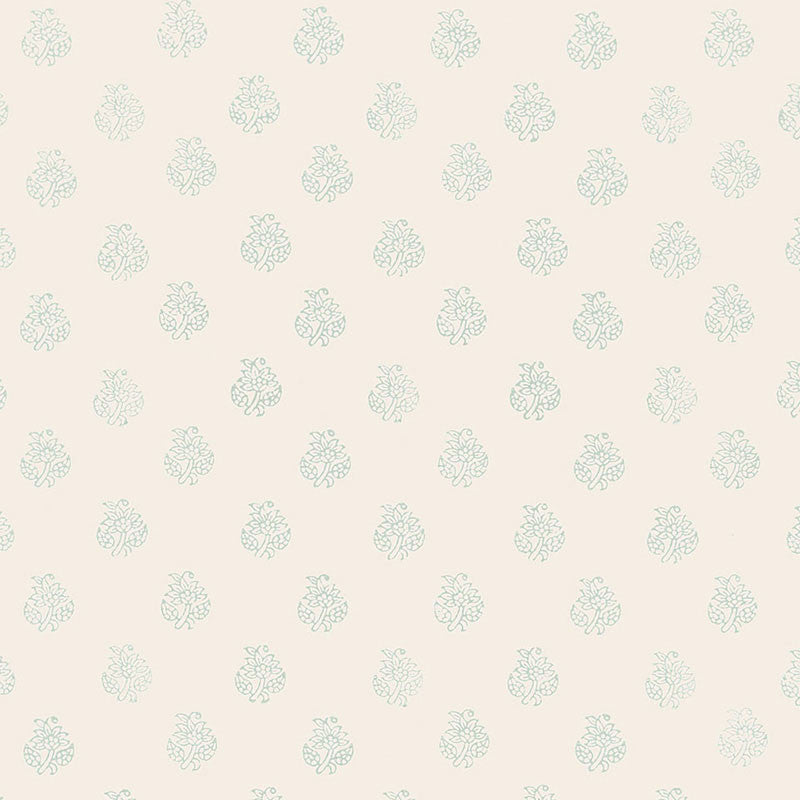 Kaladera Water Blue 5005252 by Schumacher Designer Wallpaper SIMPLY CHARMING Paper 0 INDIA </p><p>Repeat: Horizontal: and Vertical: 7" (18CM) 27 - Swanky Fabrics -