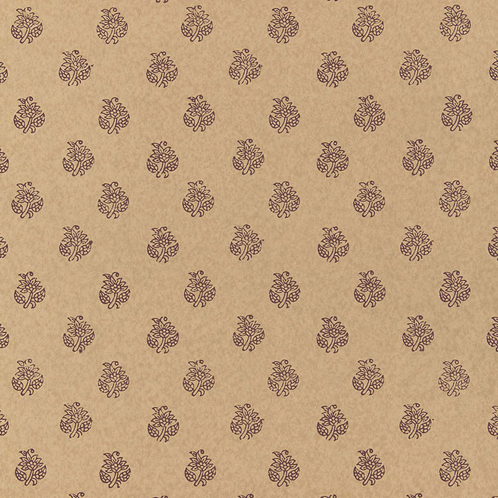 Kaladera Aubergine 5005256 by Schumacher Designer Wallpaper JAIPUR / HAND BLOCK PRINTS Paper 0 INDIA </p><p>Repeat: Horizontal: and Vertical: 7" (18CM) 27 - Swanky Fabrics -