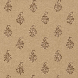 Kerala Paisley Tabac 5005283 by Schumacher Designer Wallcovering