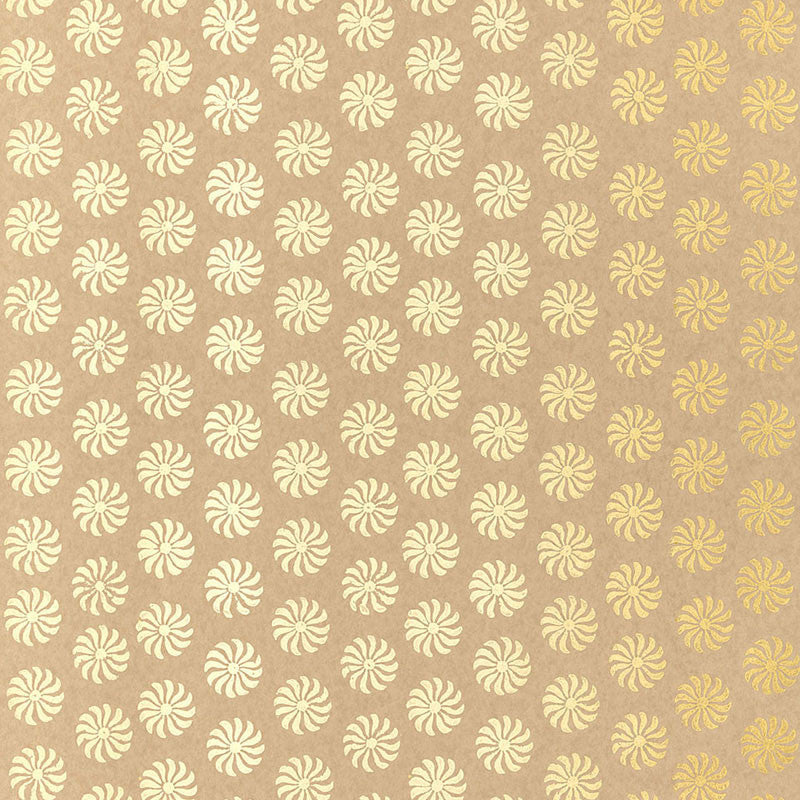Bombay Gilt 5005294 by Schumacher Designer Wallpaper JAIPUR / HAND BLOCK PRINTS Paper 0 INDIA </p><p>Repeat: Horizontal: and Vertical: 2" (5CM) 27 - Swanky Fabrics -