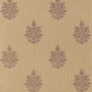 Asara Flower Aubergine 5005324 by Schumacher Designer Wallcovering
