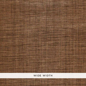 Weston Raffia Weave Sable 5006202 by Schumacher Designer Wallcovering