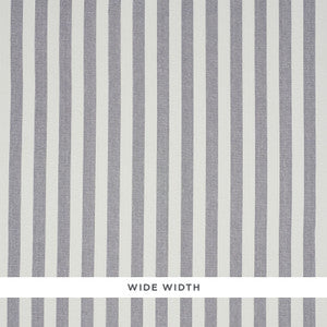 Linen Stripe Grey 5010252 by Schumacher Designer Wallcovering