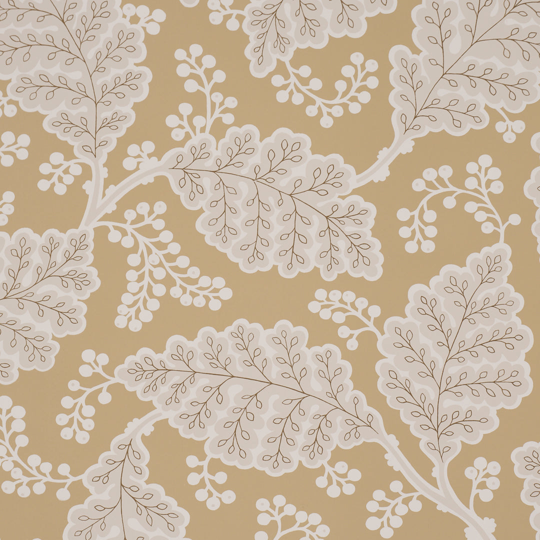 Estelle Ochre 5010393 by Schumacher Designer Wallcovering