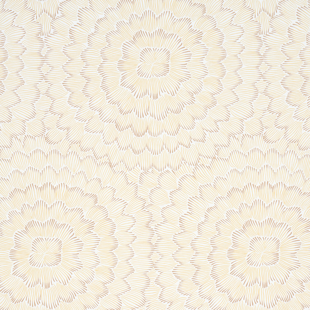Feather Bloom Mustard 5013825 by Schumacher Designer Wallcovering