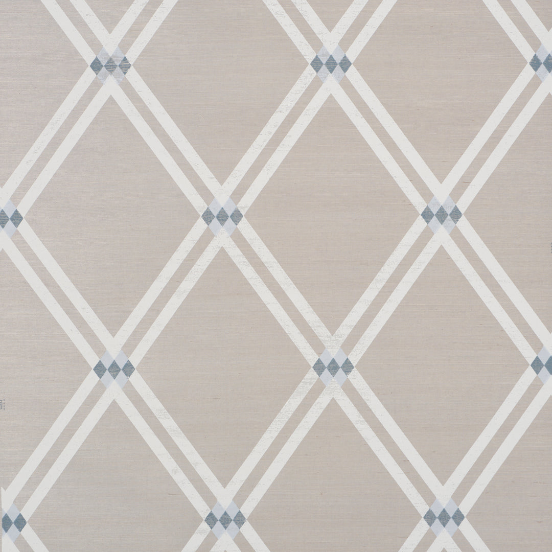Asolo Sisal Sky 5016542 by Schumacher Designer Wallcovering
