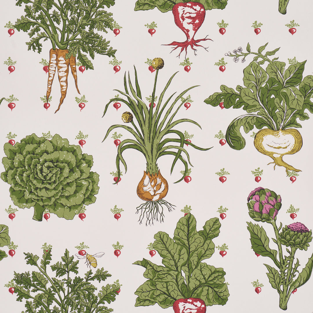 Green Grocer Multi 5016780 by Schumacher Designer Wallcovering