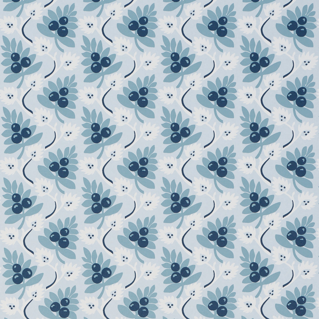 Custis Orchard Sky 5017342 by Schumacher Designer Wallcovering