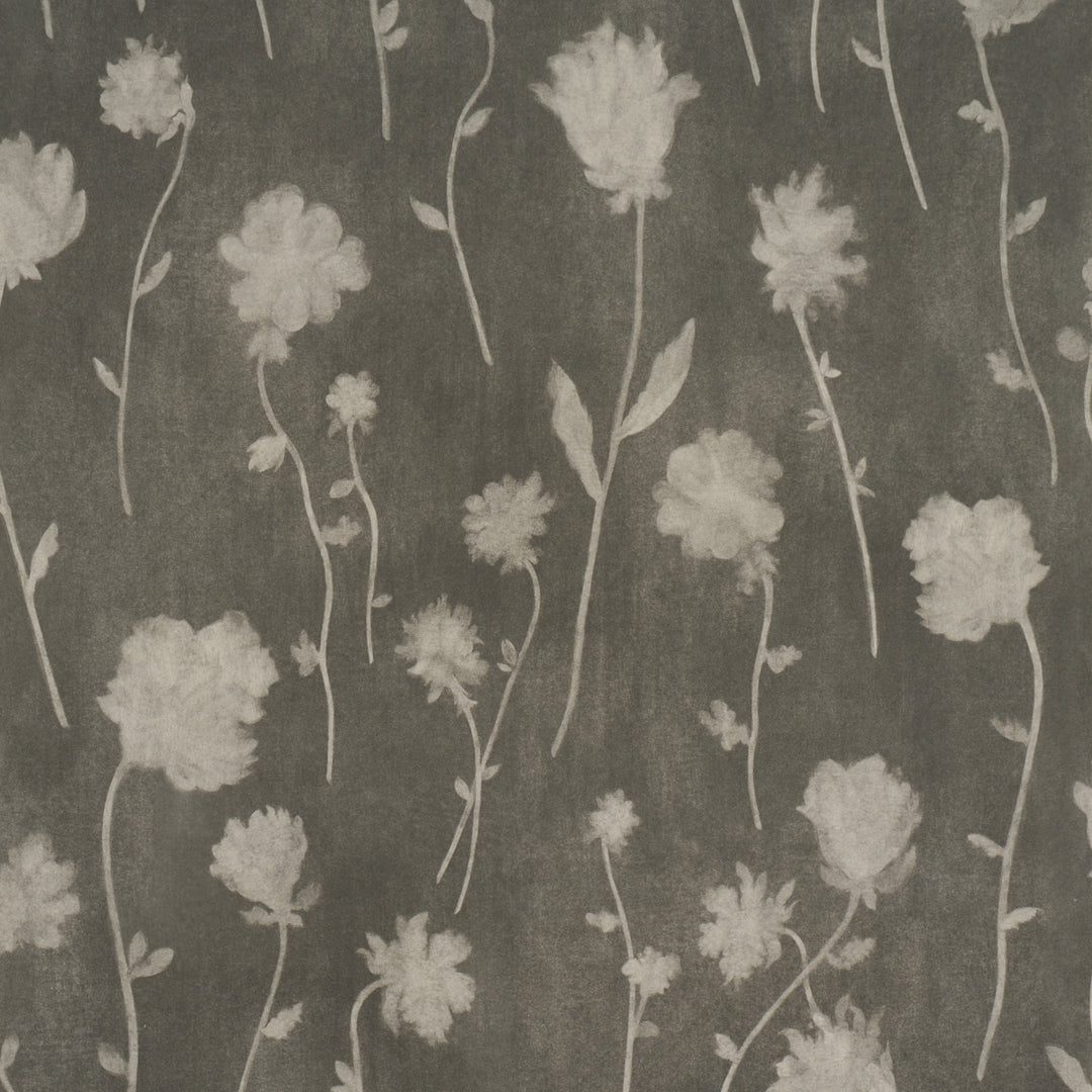 Before Midnight Charcoal 5017360 by Schumacher Designer Wallcovering