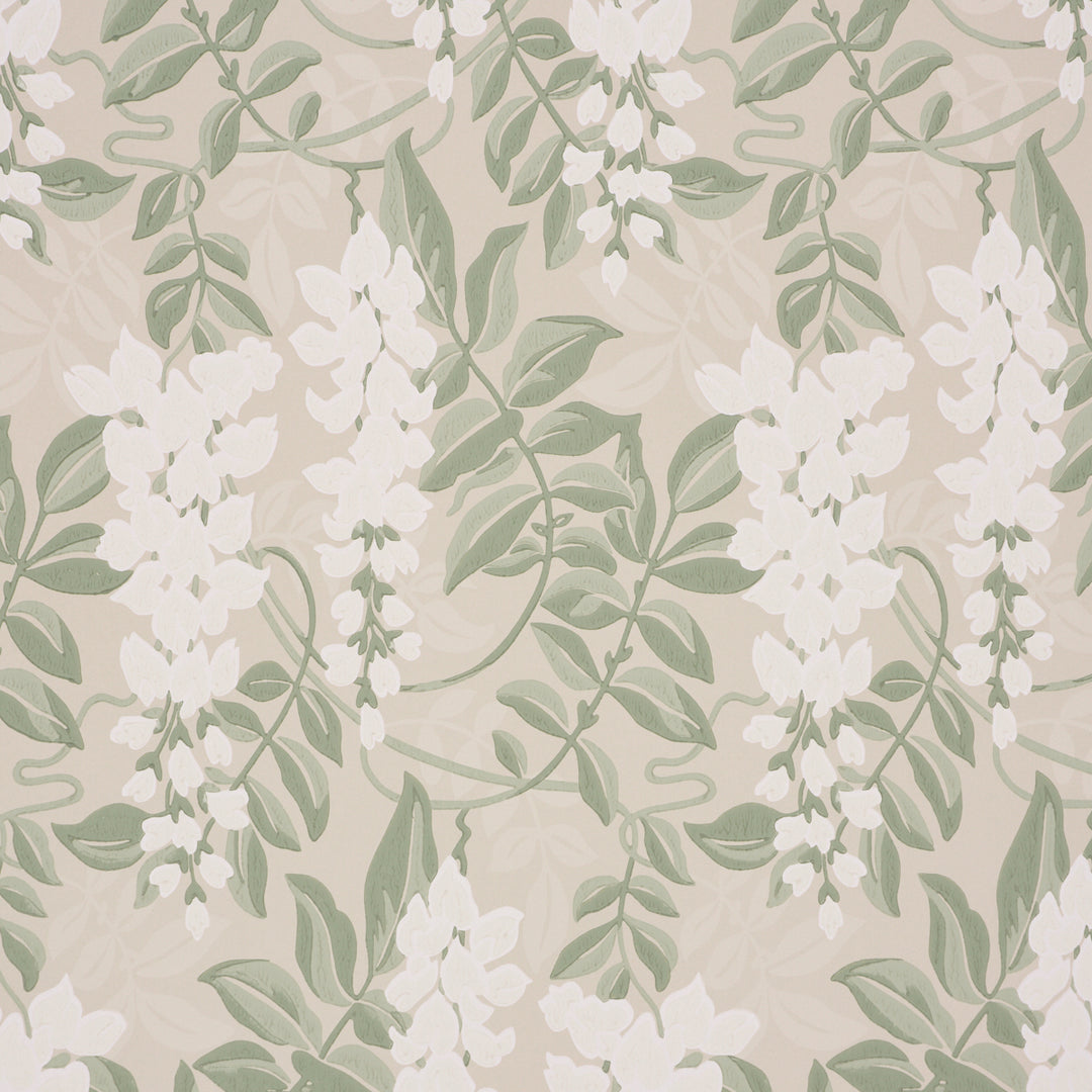 Lucia Wisteria Sage 5017530 by Schumacher Designer Wallcovering