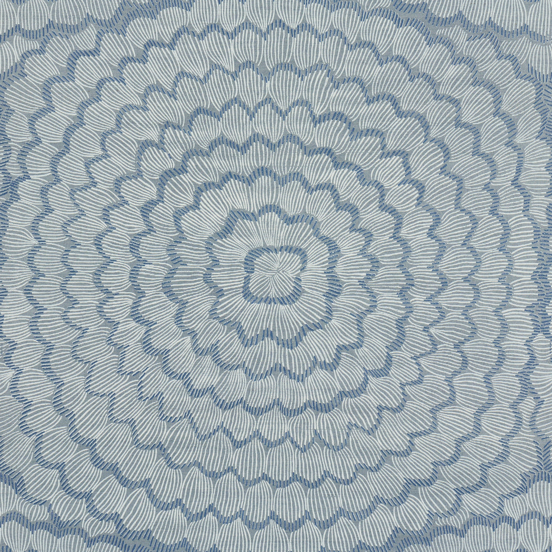 Feather Bloom Sisal Cornflower 5017711 by Schumacher Designer Wallcovering