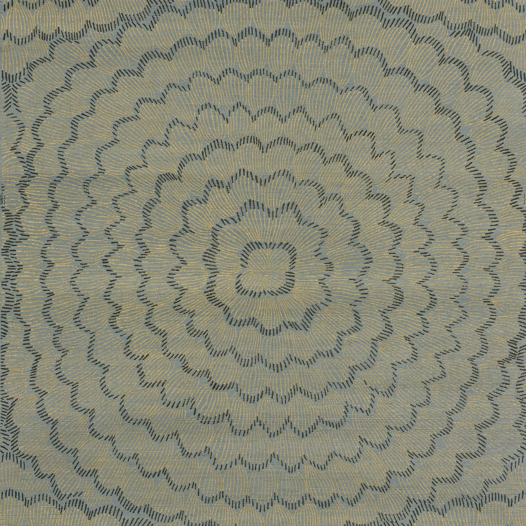 Feather Bloom Sisal Nile 5017712 by Schumacher Designer Wallcovering