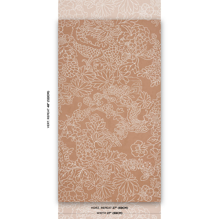 Chiang Mai Dragon Silhouette Mediterranean Spice 5017921 Schumacher