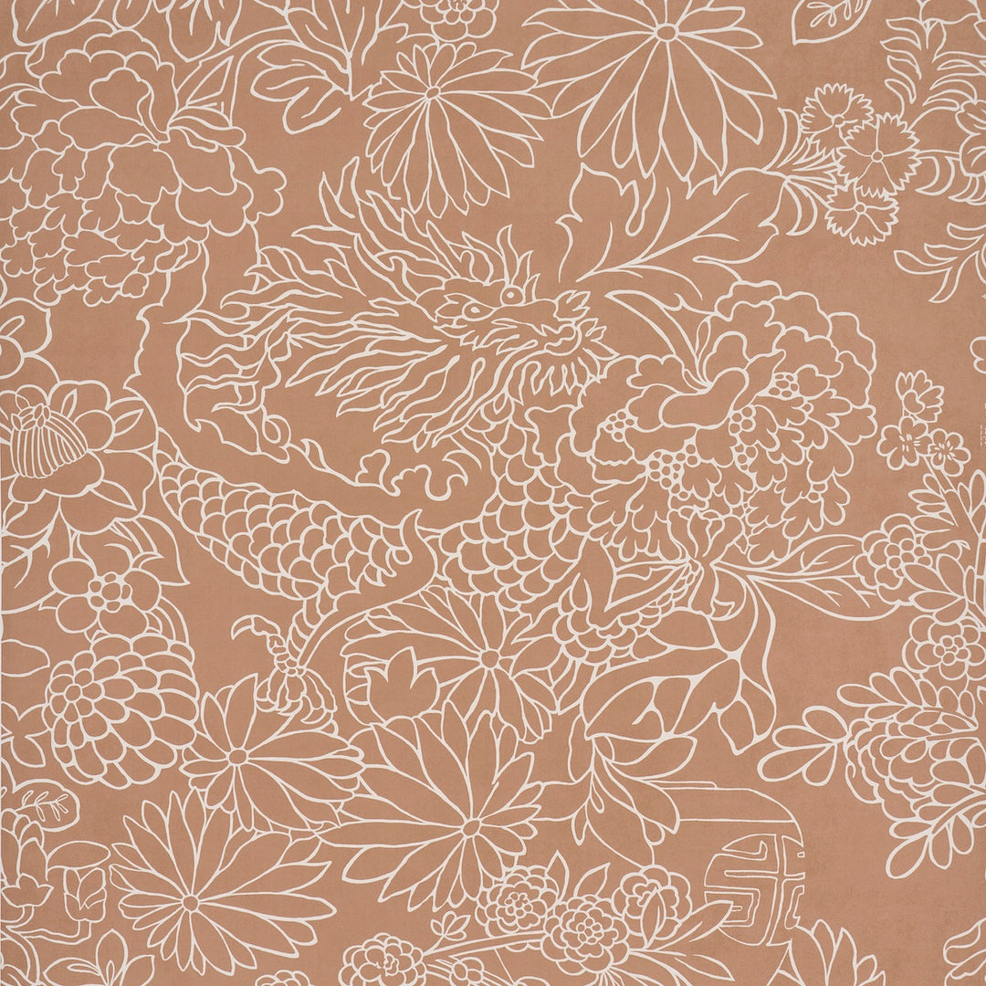 Chiang Mai Dragon Silhouette Mediterranean Spice 5017921 Schumacher