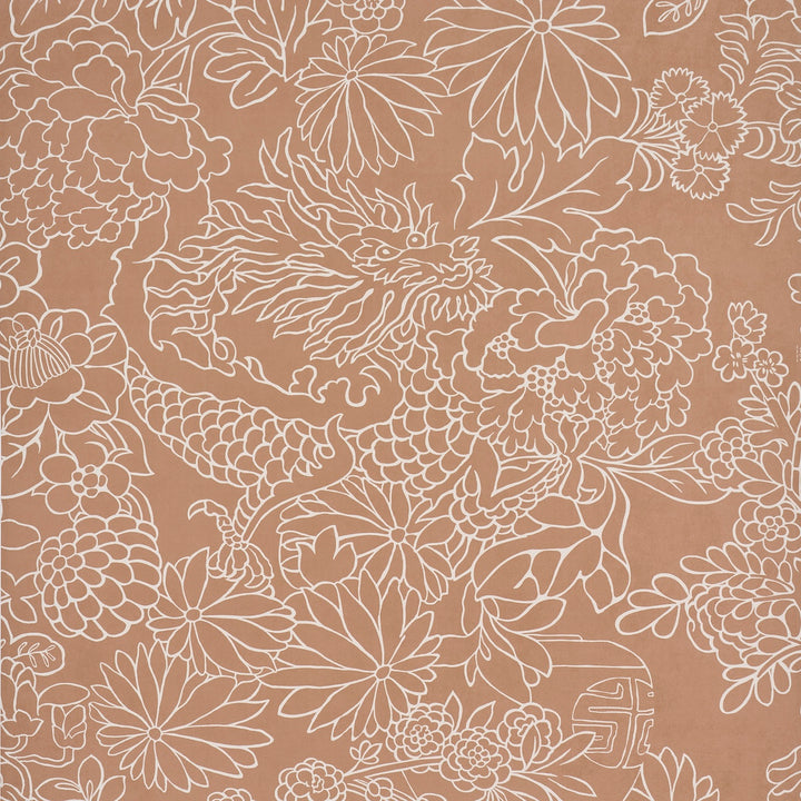 Chiang Mai Dragon Silhouette Mediterranean Spice 5017921 Schumacher