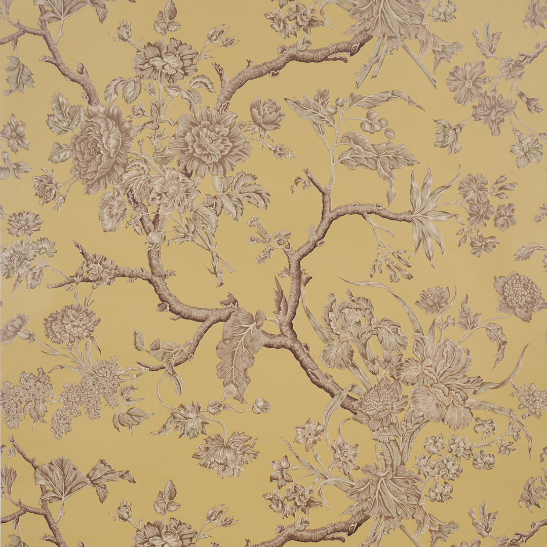 Inverness Garden Buttercup 5017971 by Schumacher Designer Wallcovering