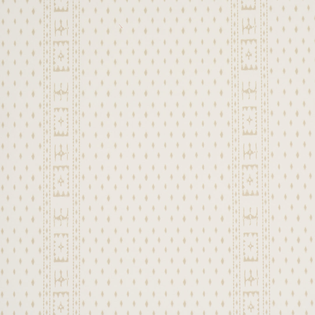 Indah Batik Neutral 5018241 by Schumacher Designer Wallcovering
