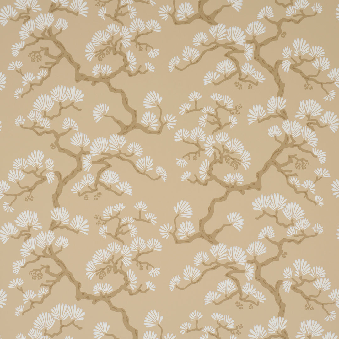 Hinata Neutral 5018332 by Schumacher Designer Wallcovering