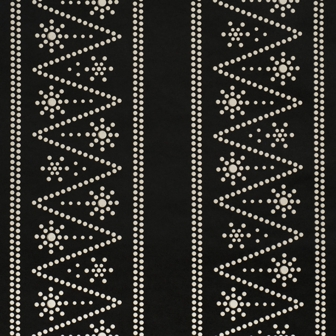 The Pearlies Black 5018373 by Schumacher Designer Wallcovering