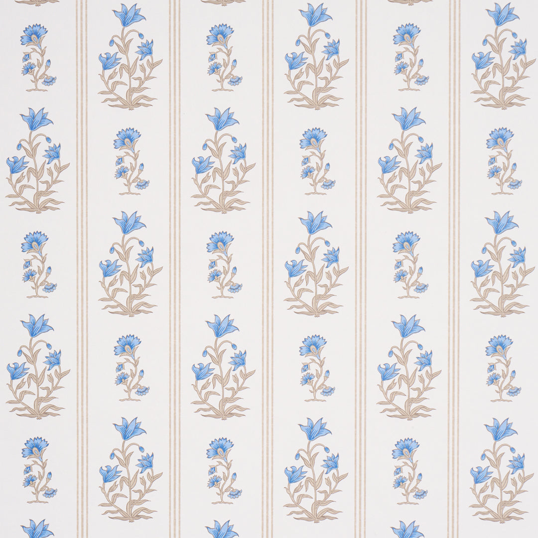 Ellora Blue 5018472 by Schumacher Designer Wallcovering