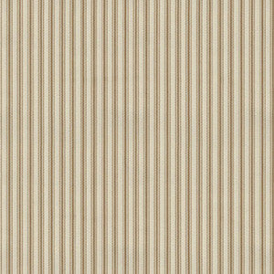Silk Ticking Stripe Tobacco 50623 by Schumacher Designer Fabric