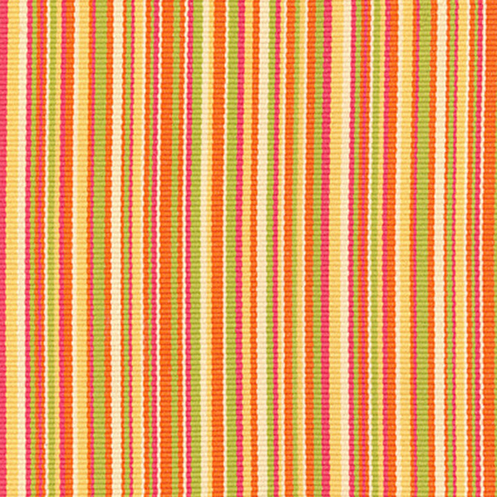 Capri Stripe Tangerine/Kiwi 51770 by Schumacher Designer Fabric PLEIN AIR S06 See Sample FRANCE NOT APPLICABLE </p><p>Repeat: Horizontal: 3 3/4" (10CM) and Vertical: - 59 5/8" WIDE (151CM) - Swanky Fabrics -