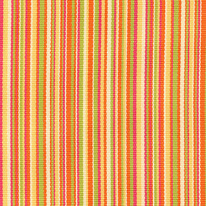 Capri Stripe Tangerine/Kiwi 51770 by Schumacher Designer Fabric