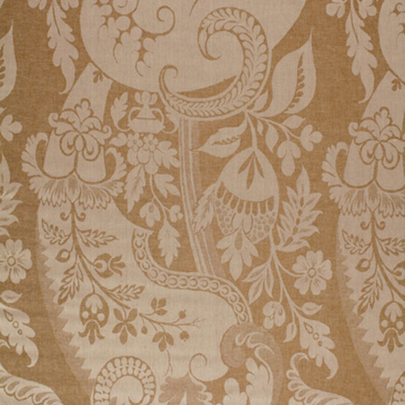 Tela Damasco Mocha 51901 by Schumacher Fabric Schumacher Fabric Tela Damasco Mocha 51901Fabric LINEN 100% ITALY </p><p>Repeat: H: HORZ. 24" (61CM) , V: VERT. VERT 52 1/2" (133 cm) 60 - Fabric Carolina -