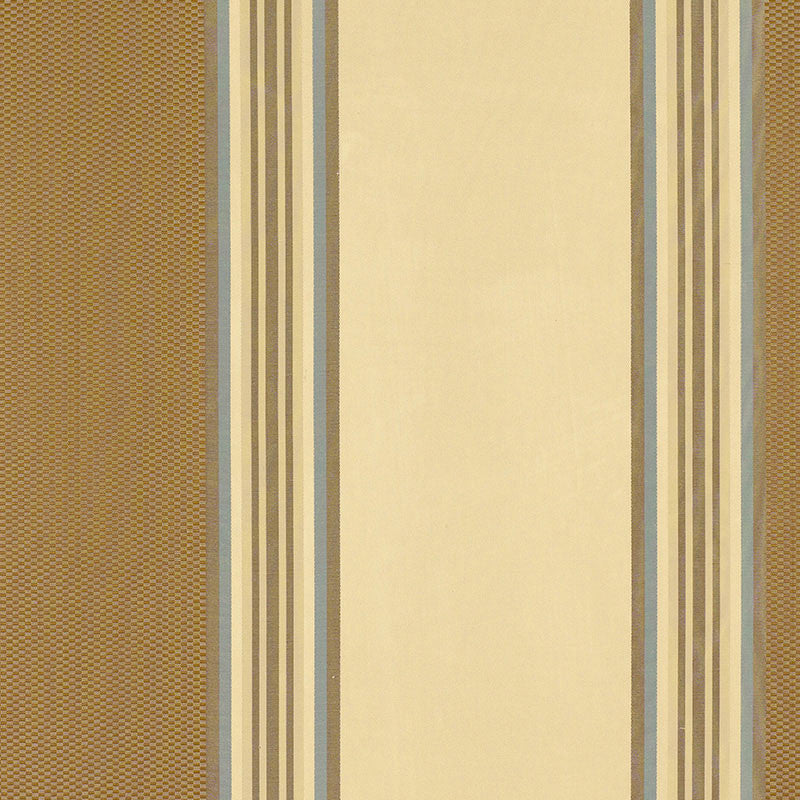 Ava Silk Stripe Mocha 52370 by Schumacher Designer Fabric BEEKMAN SILKS (STRIPES) F06 See Sample INDIA NOT APPLICABLE </p><p>Repeat: Horizontal: 13 1/2" (34CM) and Vertical: - 54" WIDE (137CM) - Swanky Fabrics -