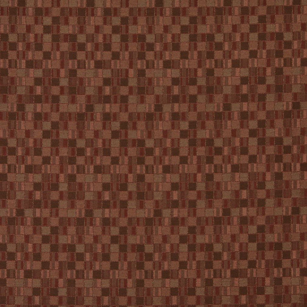 5253 Wine by Charlotte Designer Fabric Decorative Durables IX 100% Woven Polyester Made In USA Exceeds 100,000 Wyzenbeek Rubs (Heavy Duty) Horizontal: 4.5" x Vertical: 4.5" 54 Inches - Swanky Fabrics -