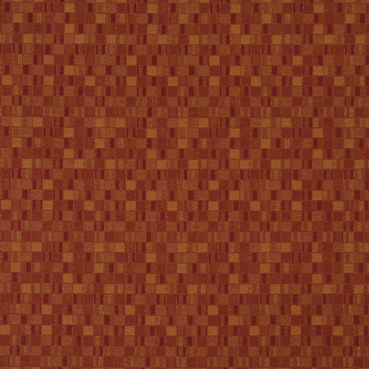 5256 Brick by Charlotte Designer Fabric Decorative Durables IX 100% Woven Polyester Made In USA Exceeds 100,000 Wyzenbeek Rubs (Heavy Duty) Horizontal: 4.5" x Vertical: 4.5" 54 Inches - Swanky Fabrics -
