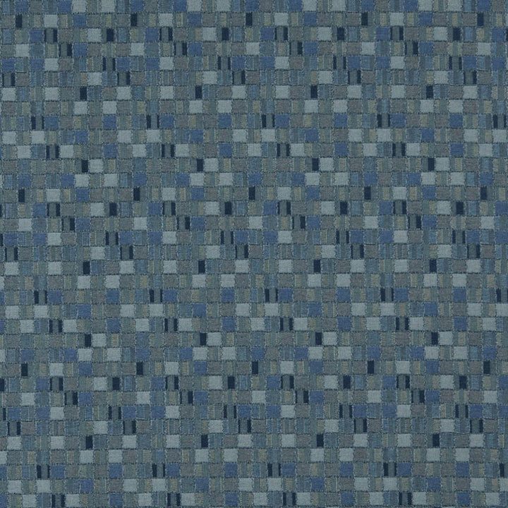 5261 Denim by Charlotte Designer Fabric Decorative Durables IX 100% Woven Polyester Made In USA Exceeds 100,000 Wyzenbeek Rubs (Heavy Duty) Horizontal: 4.5" x Vertical: 4.5" 54 Inches - Swanky Fabrics -
