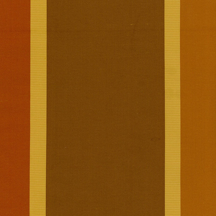 Olivia Silk Stripe Sienna 52702 by Schumacher Designer Fabric PERENNIAL FAVORITES SILK 100% INDIA </p><p>Repeat: Horizontal: 27" (69CM) and Vertical: 54 - Swanky Fabrics -