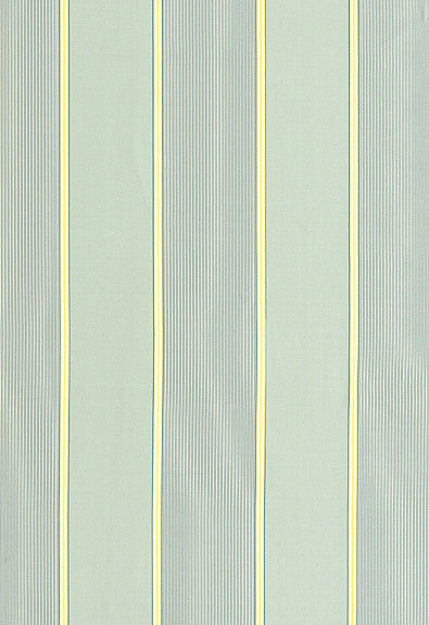 Sophia Silk Stripe Aqua 52710 by Schumacher Designer Fabric COLLECTION-NAME-TBA-52710 100% Silk - Horizontal: 6 and Vertical: - 54.25 - Swanky Fabrics -