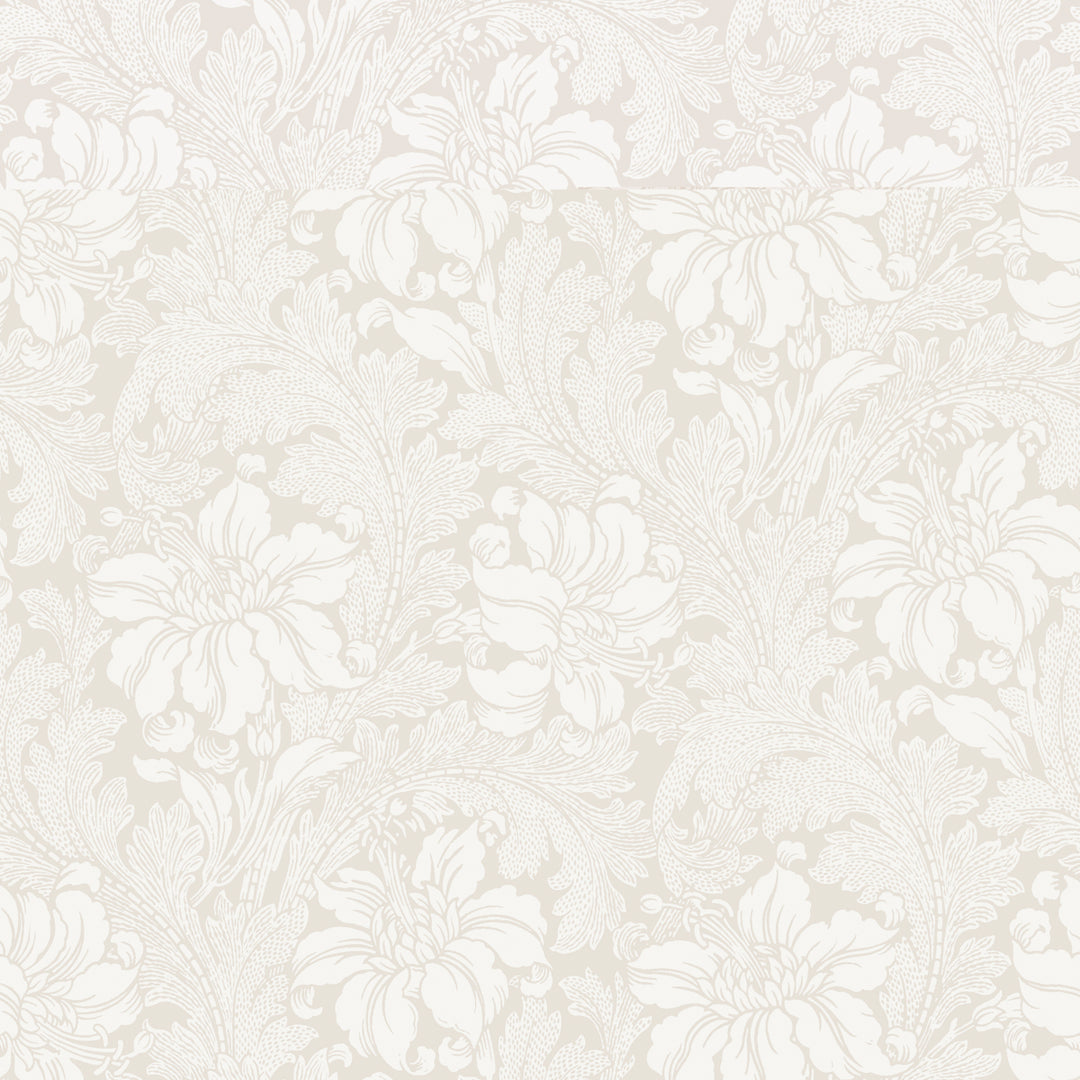 Acanthus Garden Bone 5352 by Schumacher Designer Wallcovering