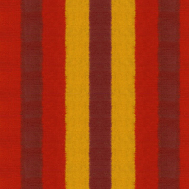Kareena Ikat Stripe Henna 54021 by Schumacher Designer Fabric BEEKMAN SILKS (STRIPES) F06 See Sample INDIA NOT APPLICABLE </p><p>Repeat: Horizontal: 26 3/4" (68CM) and Vertical: - 53 1/2" WIDE (136CM) - Swanky Fabrics -