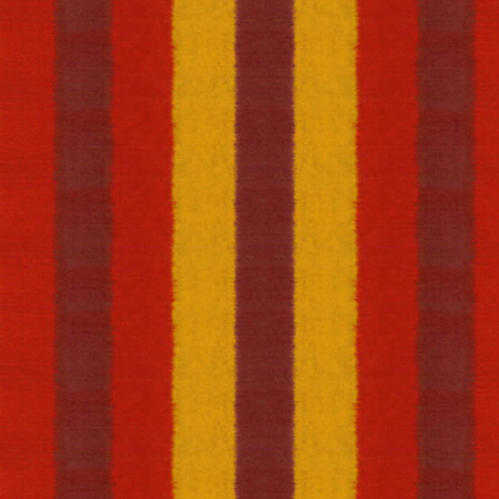 Kareena Ikat Stripe Henna 54021 by Schumacher Designer Fabric BEEKMAN SILKS (STRIPES) F06 See Sample INDIA NOT APPLICABLE </p><p>Repeat: Horizontal: 26 3/4" (68CM) and Vertical: - 53 1/2" WIDE (136CM) - Swanky Fabrics -