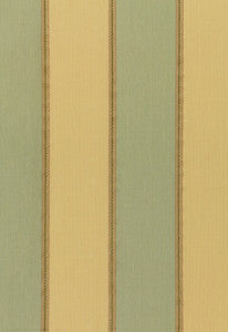 Fitzroy Stripe Aqua/Sand 54043 by Schumacher Designer Fabric