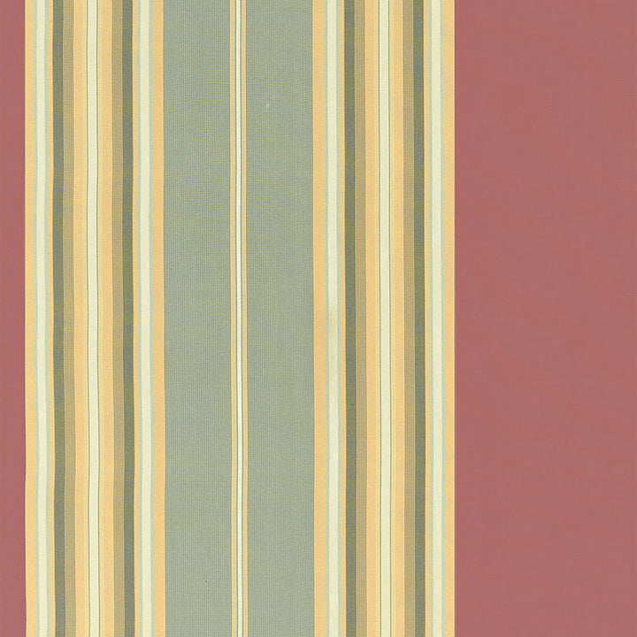 Vivien Silk Stripe Rouge 54131 by Schumacher Designer Fabric BEEKMAN SILKS (STRIPES) F06 See Sample CHINA NOT APPLICABLE </p><p>Repeat: Horizontal: 13 1/2" (34CM) and Vertical: - 54" WIDE (137CM) - Swanky Fabrics -