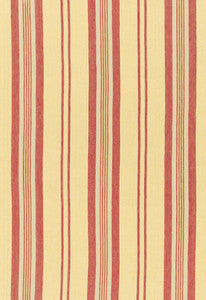 Sagaponic Linen Stripe Berry 54153 by Schumacher Designer Fabric