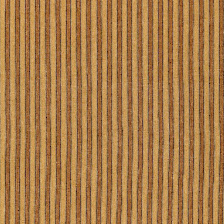 Wainscott Linen Stripe Pecan 54173 by Schumacher Designer Fabric HAMPTON LINENS See Sample INDIA HEAVY DUTY </p><p>Repeat: Horizontal: 7/8" (2CM) and Vertical: - 54" WIDE (137CM) - Swanky Fabrics -