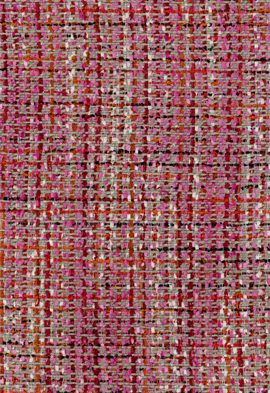 Babe's Tweed Maraschino 54231 by Schumacher Designer Fabric Chroma 46% Viscose, 28% Silk, 18% Polyester, 8% Cotton Martindale 1,000 Horizontal: - and Vertical: - 54 - Swanky Fabrics -