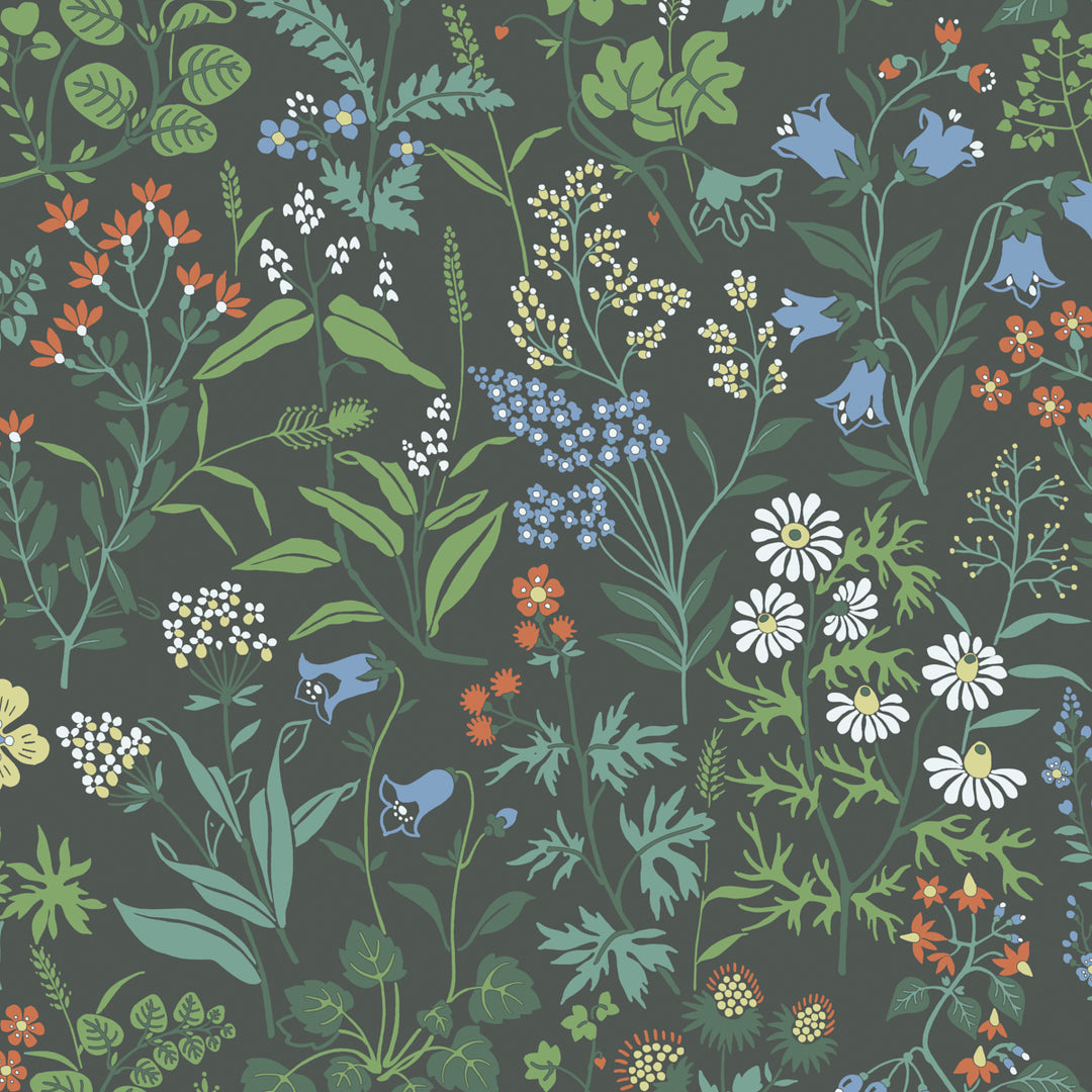 Flora Spruce 5474 by Schumacher Designer Wallcovering