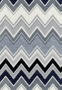 Zenyatta Mondatta Noir & Blanc 54792 by Schumacher Designer Fabric