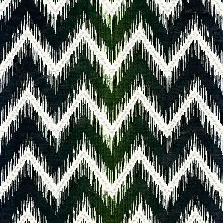 Shock Wave Peacock 54864 by Schumacher Designer Fabric 125TH-ANNIVERSARY 63% Silk, 37% Cotton Martindale 8,000 Horizontal: 25.25 and Vertical: 14 50.5 - Swanky Fabrics -