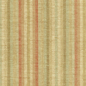 Medivici Chenille Stripe Rose / Aqua 54890 by Schumacher Designer Fabric