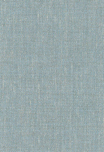 Bryton Linen Herringbone Bluestone 54921 by Schumacher Designer Fabric