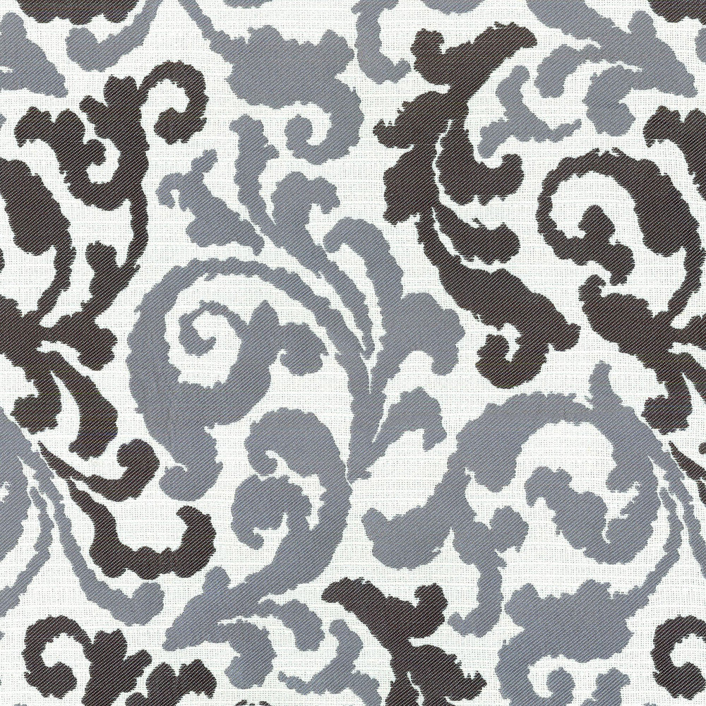 Graceful Curves Ebony 550081 by Kelly Ripa Home Designer Fabric - 55% LINEN 45% RAYON CHINA 24000 Horizontal: 14.5 and Vertical: 24 58 - Swanky Fabrics -