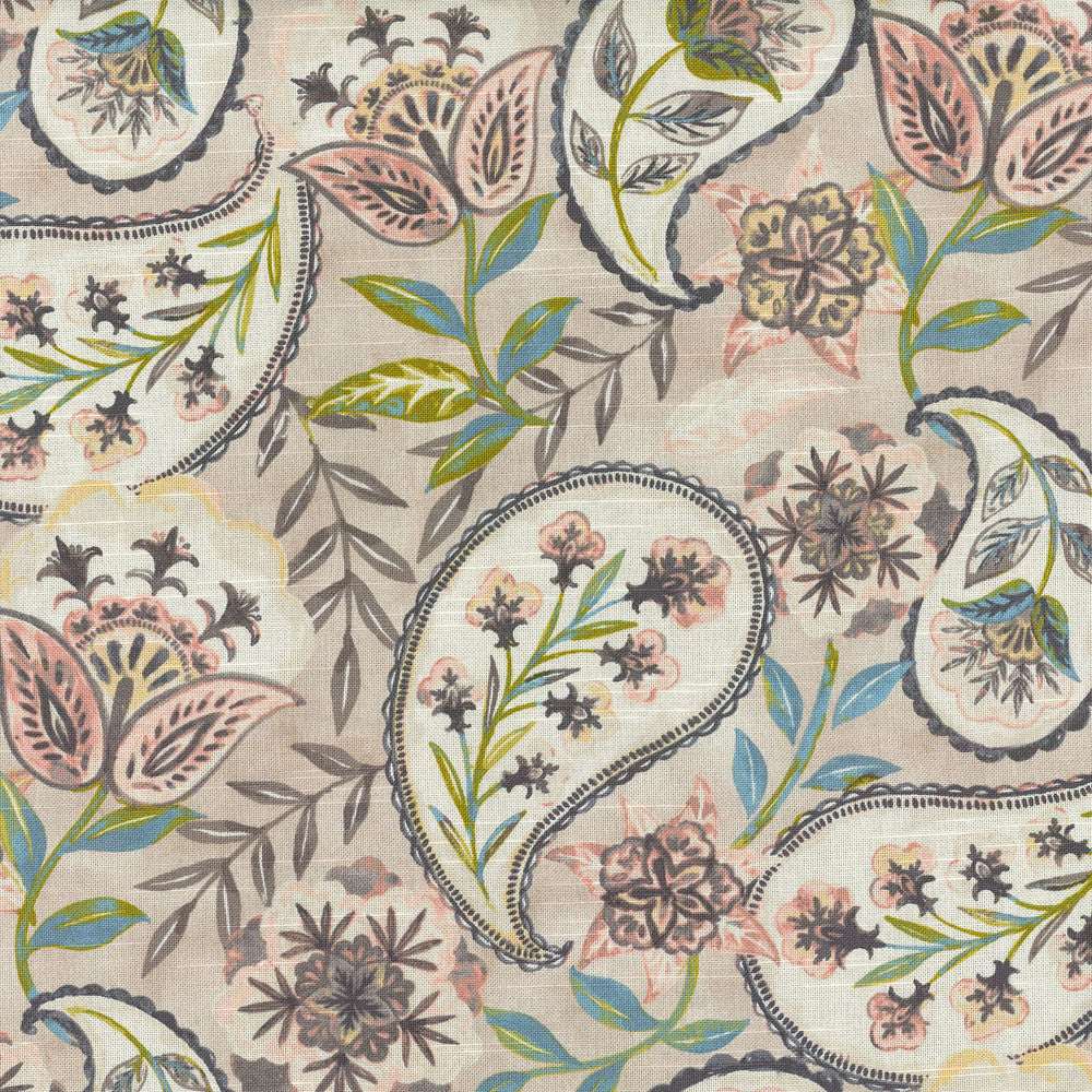 Happy Hour Oyster 550300 by Kelly Ripa Home Designer Fabric KELLY RIPA HOME APRIL'17 100% Cotton CHINA Horizontal: 13.50" and Vertical: 18.00" 54" - Swanky Fabrics -