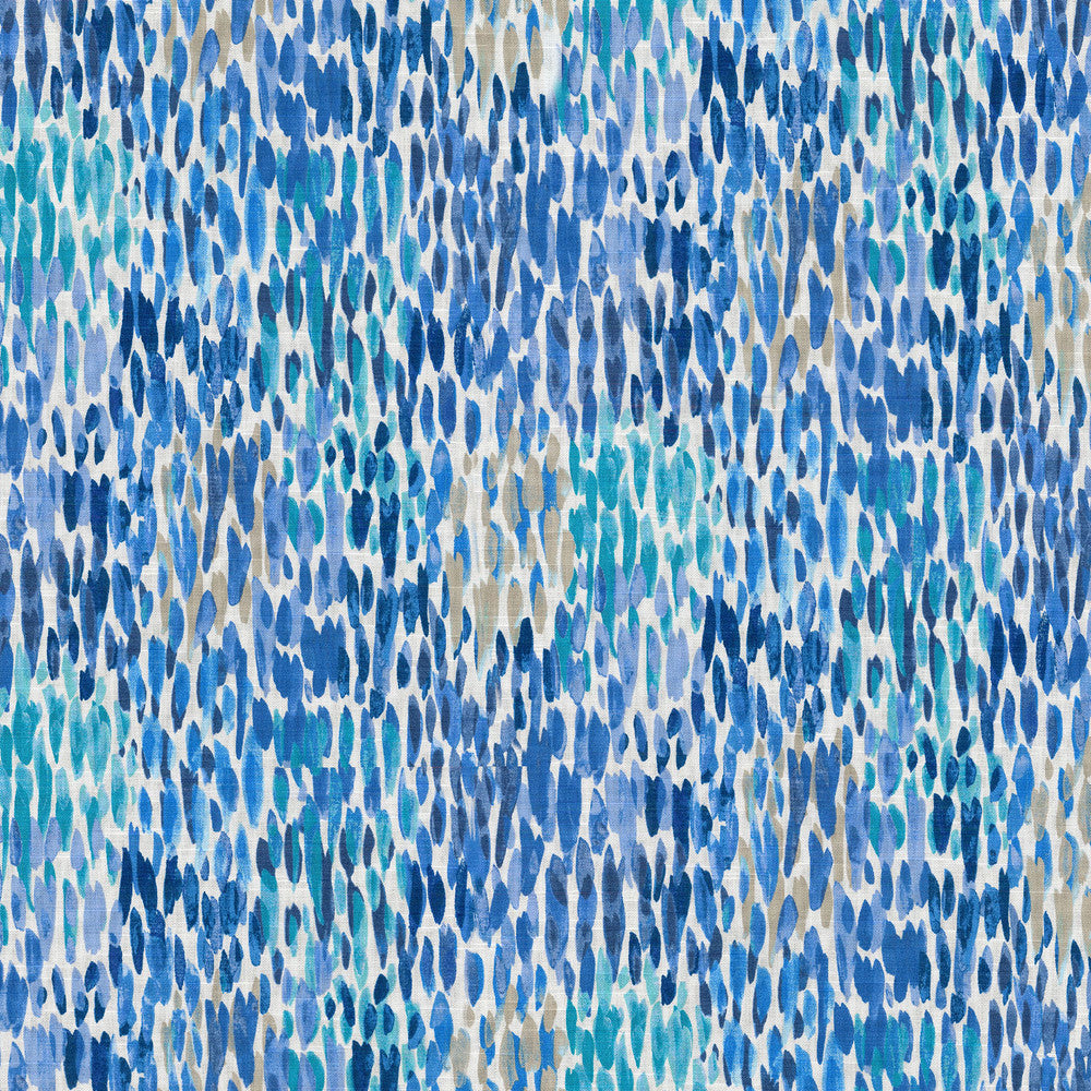 Make It Rain Bluebell 550430 by Kelly Ripa Home Designer Fabric ON WITH THE SHOW 100% Cotton CHINA Wyzenbeek 39,000 Horizontal: 13.50" and Vertical: 13.50" 54" - Swanky Fabrics -